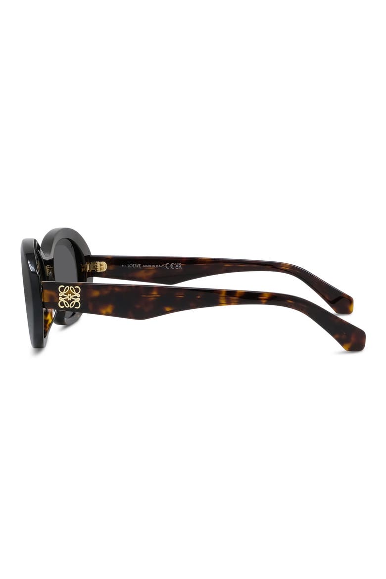 Anagram 54mm Oval Sunglasses, Alternate, color, DARK HAVANA / SMOKE