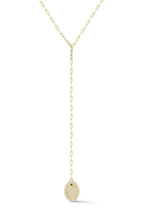 Cubic Zirconia Snake Y-Necklace