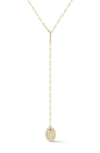 Sphera Milano Cubic Zirconia Snake Y-necklace In Gold