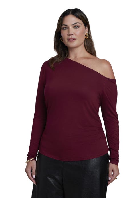 Off The Shoulder Shirred Top (plus)