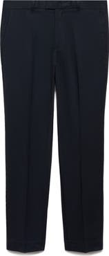 MANGO Regular Fit Cotton Blend Dress Pants