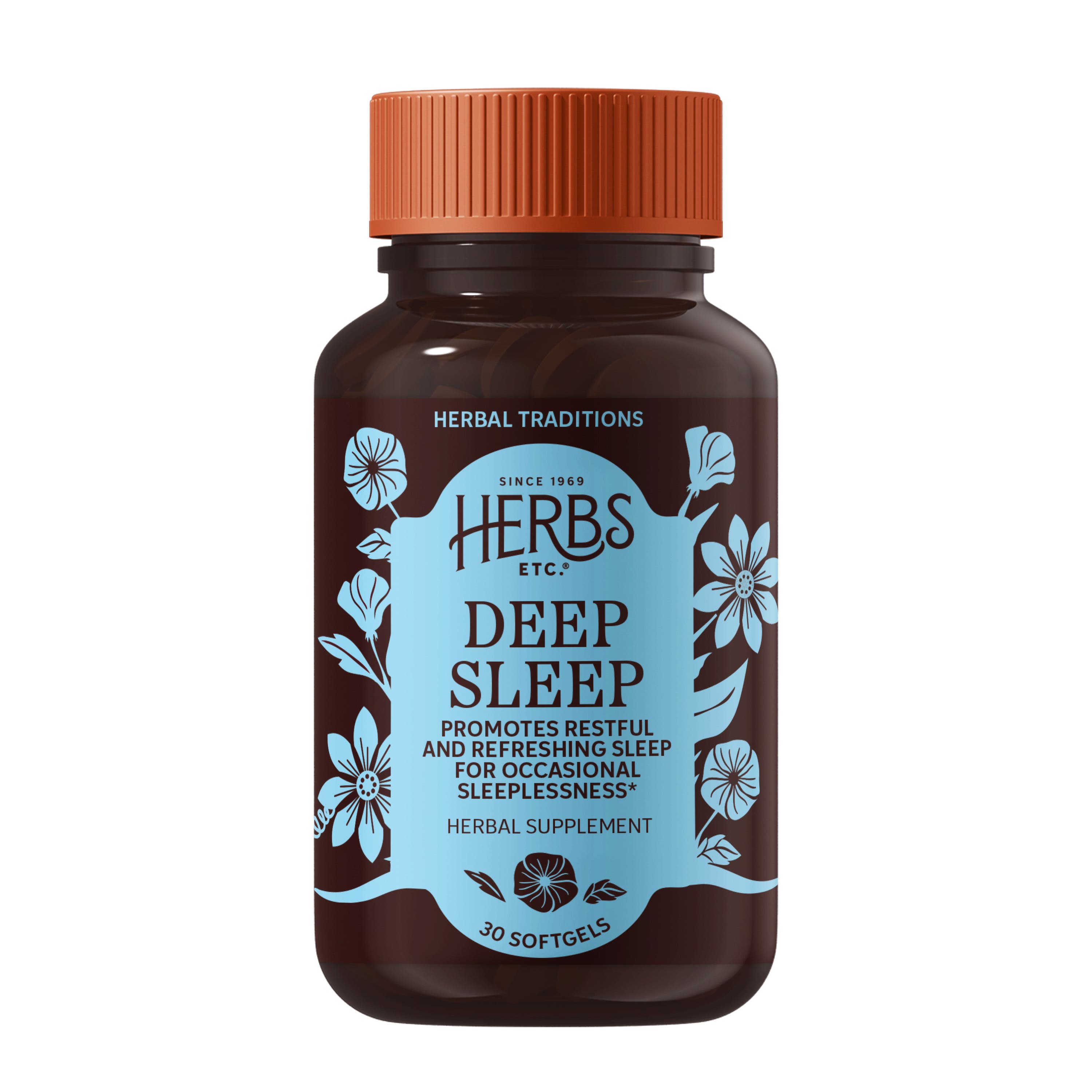 Deep Sleep Softgels - Herbal Sleep Support Supplement - Rest & Calming ...
