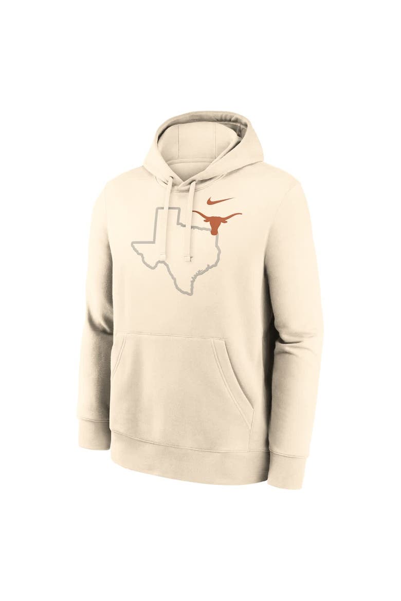 Men's Nike Cream Texas Longhorns Campus Shadow Hoodie, Alternate, color, Cream