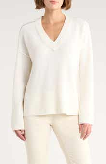 Vince Camuto High-Low V-Neck Sweater