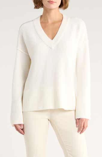 Vince Camuto High-Low V-Neck Sweater