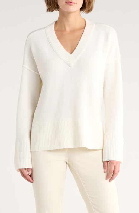 Vince Camuto High-Low V-Neck Sweater