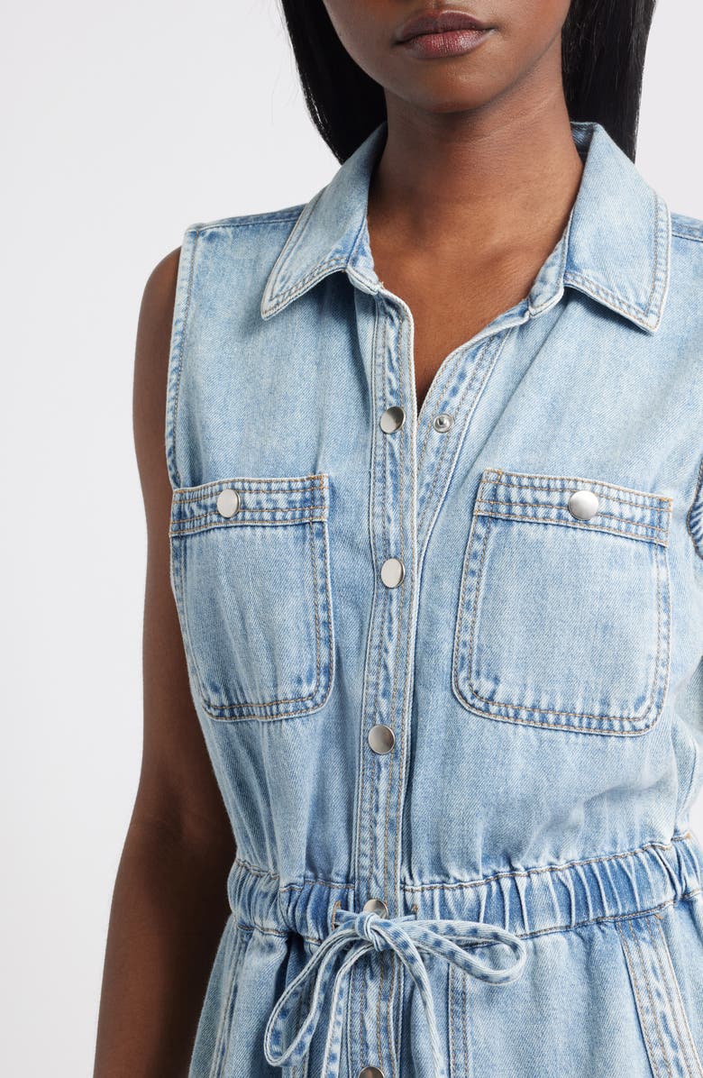 Rails Erica Sleeveless Denim Minidress, Alternate, color, 