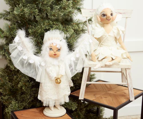Gallerie Ii Fae Snowflake Fairy Joe Spencer Gathered Traditions Christmas Art Doll Figure In White