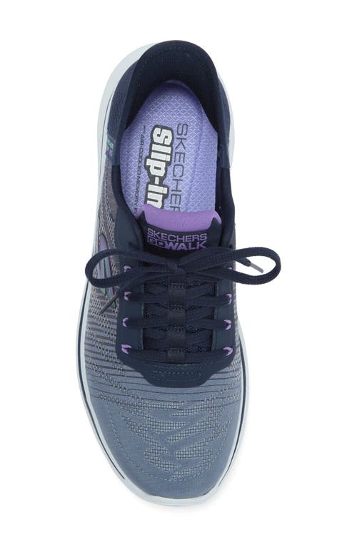 Skechers Go Walk 7 Slip-on Sneaker In Navy/multi