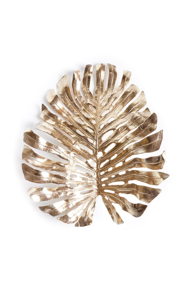 Napa Home & Garden Monstera Wall Art, Main, color, Gold