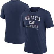 Nike Men's Nike Navy Chicago White Sox Cooperstown Collection Arch Tri-Blend T-Shirt