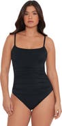 S3 Apparel Classic Shirred Front One Piece Swimsuit