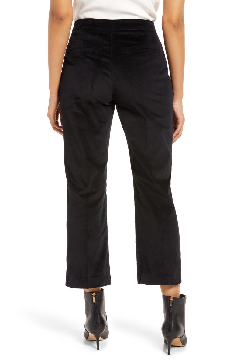 Halogen<sup>®</sup> Velvet Kick Flare Pants, Alternate, color, 