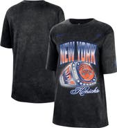 Nike Women's Nike Black New York Knicks Courtside Original Content Vintage Washed Boyfriend T-Shirt