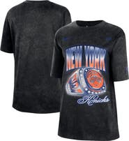 Nike Women's Nike Black New York Knicks Courtside Original Content Vintage Washed Boyfriend T-Shirt