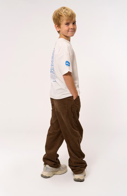 The New Kids' Perry Organic Cotton Graphic T-shirt In White