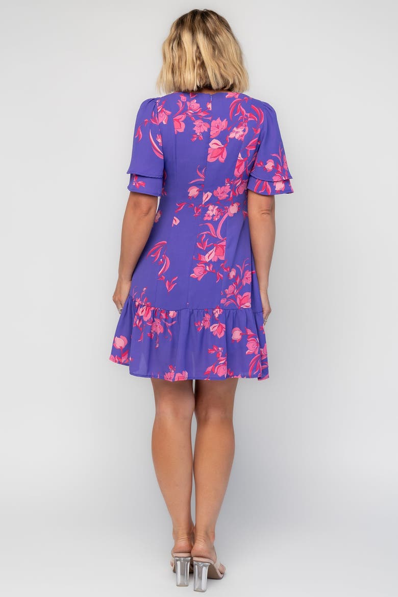 Raya Short Dress, Alternate, color, Purple Multi