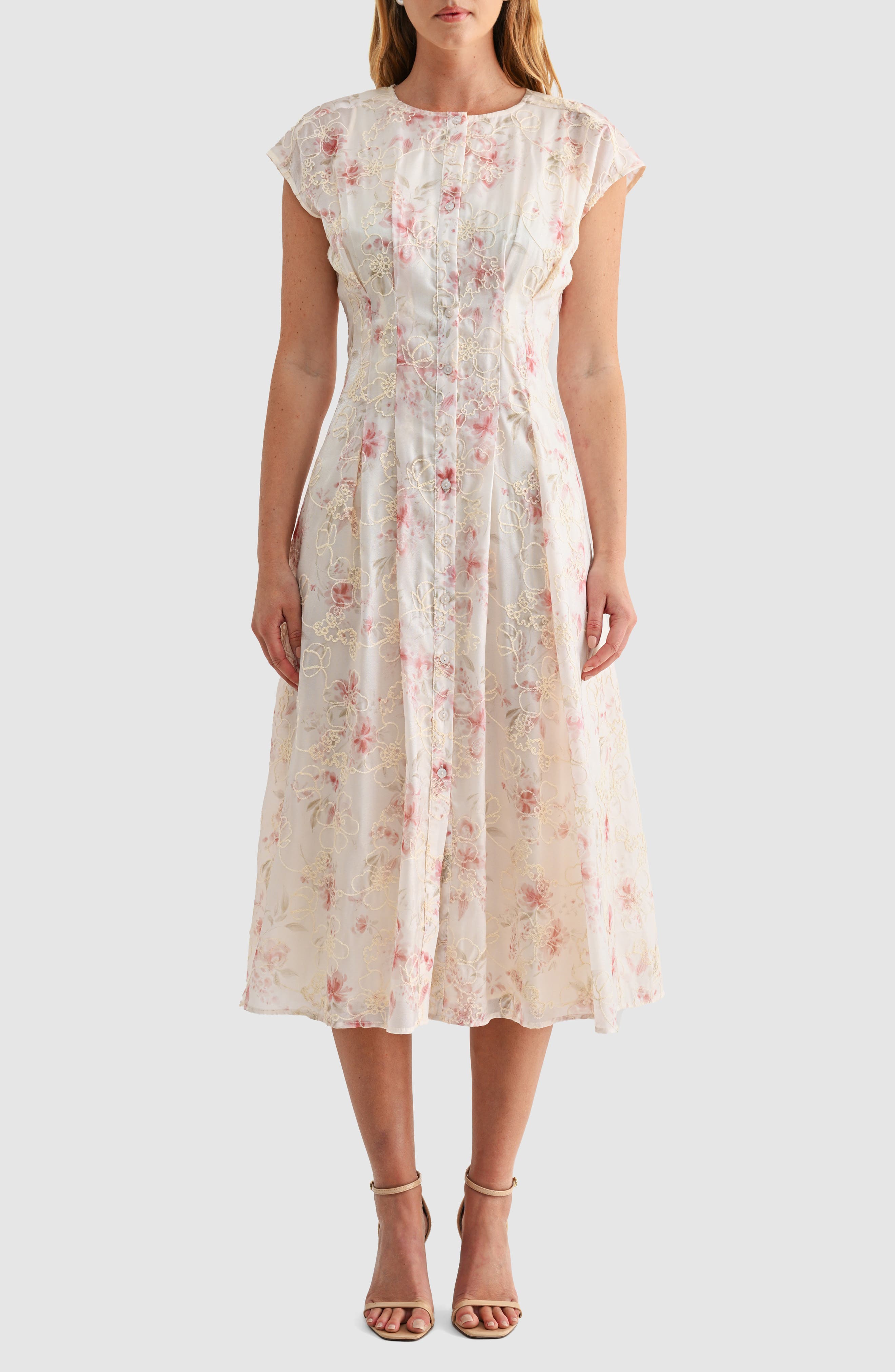 selected CREAM MAUVE FLORAL