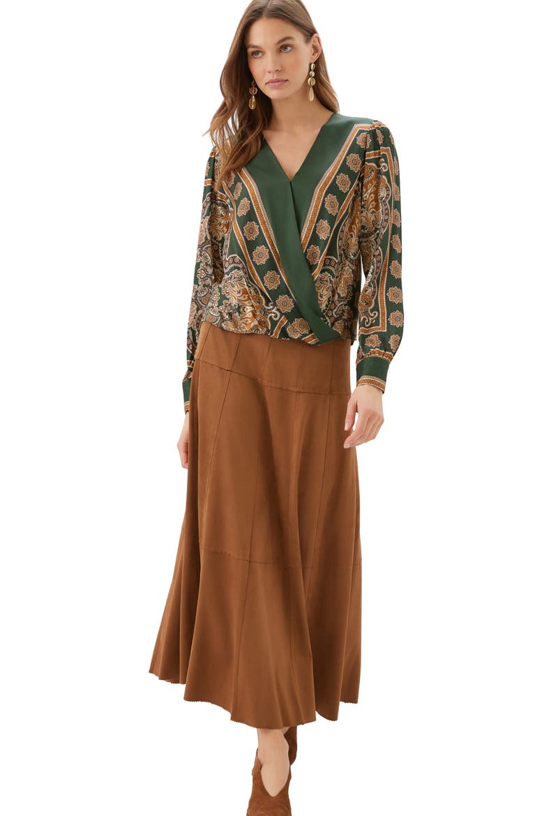 Print Drape Front Top, Alternate, color, PRINT
