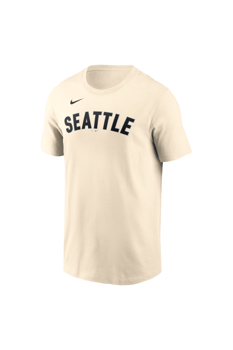 Men's Nike Julio Rodríguez Natural Seattle Mariners Name & Number T-Shirt, Alternate, color, Natural