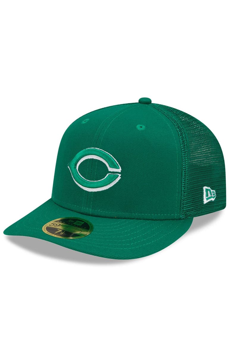 New Era Men's New Era Green Cincinnati Reds 2022 St. Patrick's Day Low Profile 59FIFTY Fitted Hat, Alternate, color, 