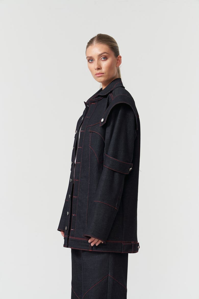 Davidson Oversize Jacket, Alternate, color, Deep Blue