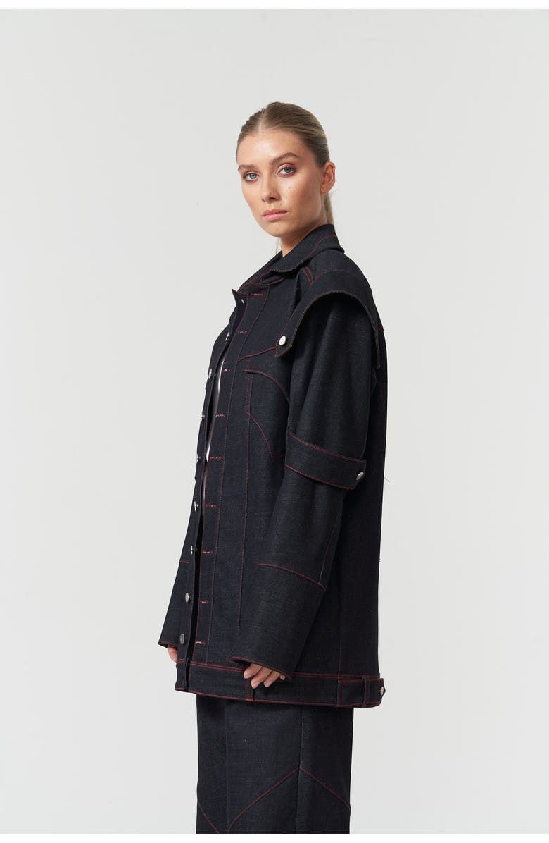 Jendue Davidson Oversize Jacket, Alternate, color, Deep Blue