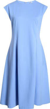 Nordstrom Dart Detail Ponte Midi Dress