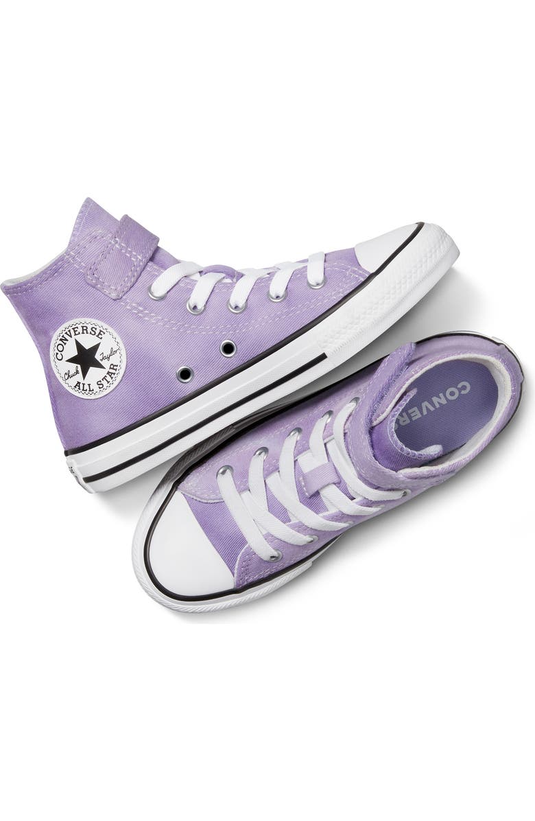 Converse Kids' Chuck Taylor All Star Easy On Canvas High Top Sneaker, Alternate, color, Court Purple/ Violet/ White