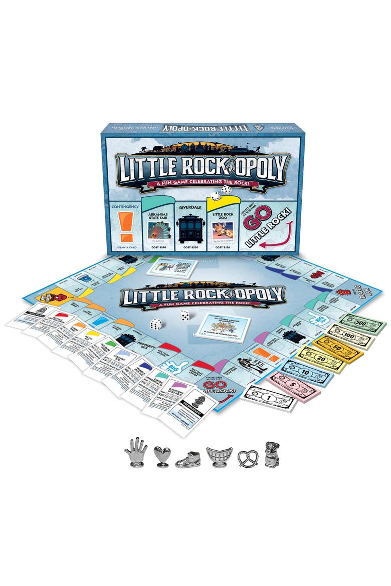 Little Rock Opoly Board Game, Alternate, color, Multicolored