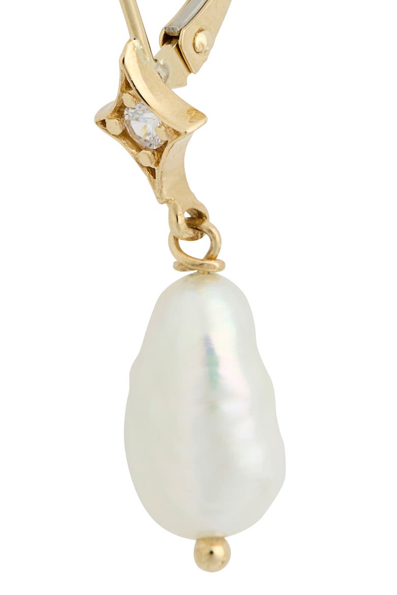 Jac + Jo Aurora Freshwater Pearl Drop Earrings, Alternate, color, WHITE
