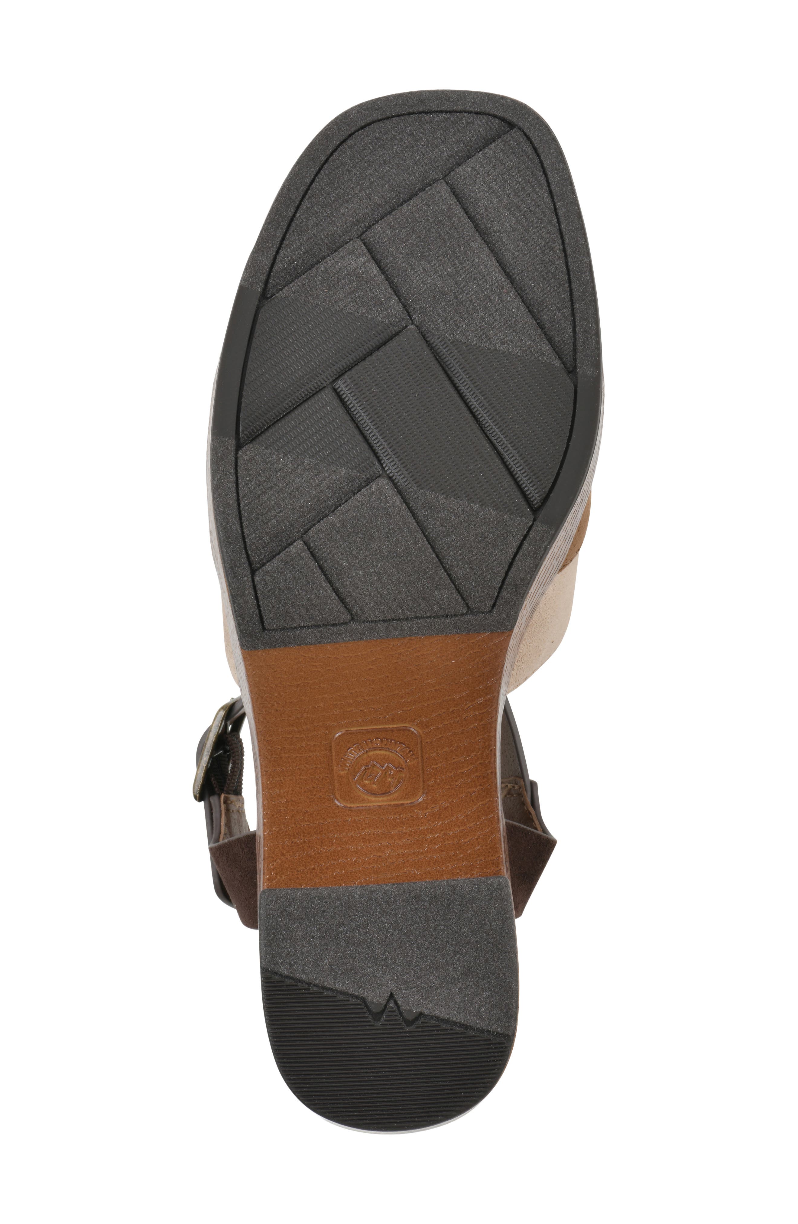Barrette Platform Sandal, Alternate, color, BROWN/ MULTI/ FABRIC