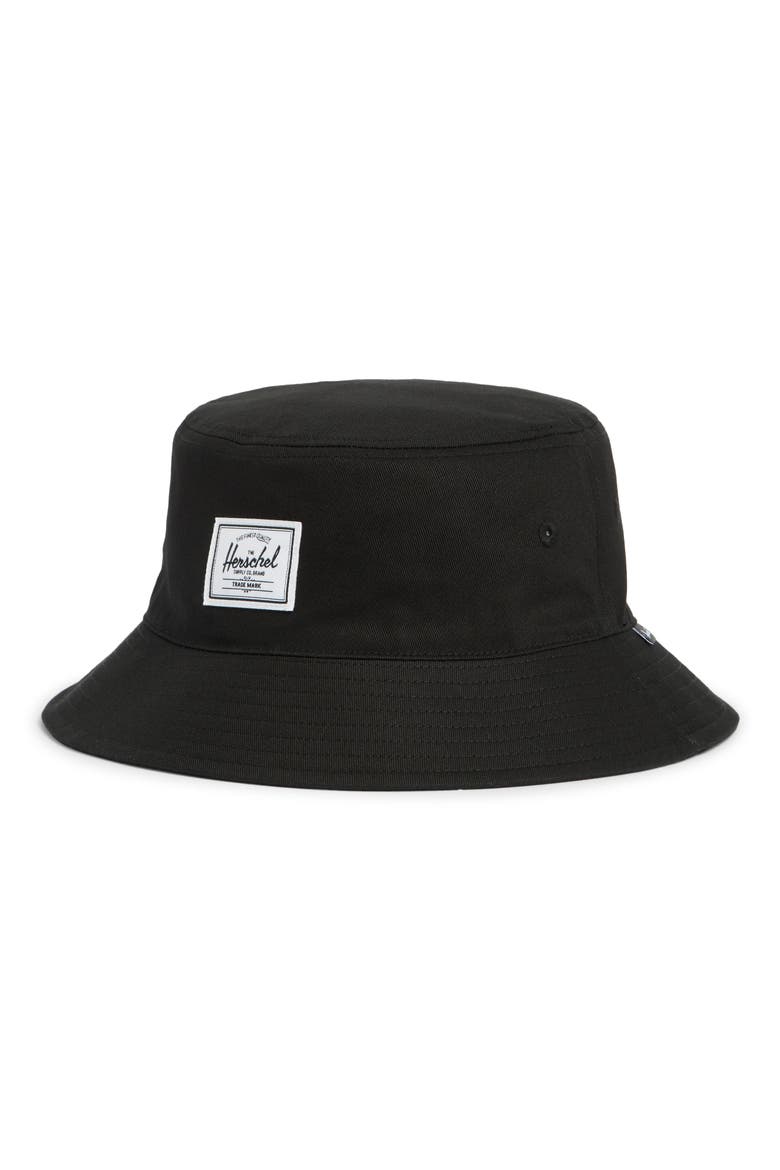 Norman Cotton Twill Bucket Hat, Main, color, BLACK