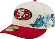 New Era Men's New Era Cream/Scarlet San Francisco 49ers Tonal Floral 59FIFTY Fitted Hat