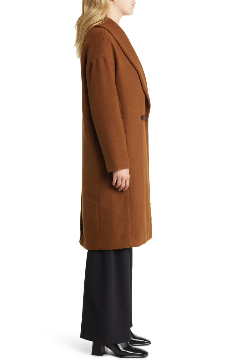 Halogen<sup>®</sup> Long Double Breasted Coat, Alternate, color,