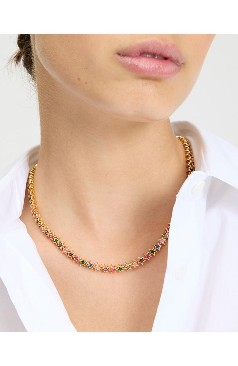 Kate Spade New York star tennis necklace, Alternate, color, 