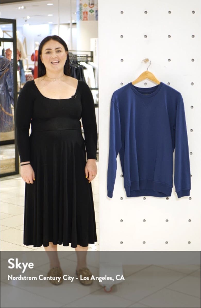 Micro Terry Crew Sweatshirt, sales video thumbnail