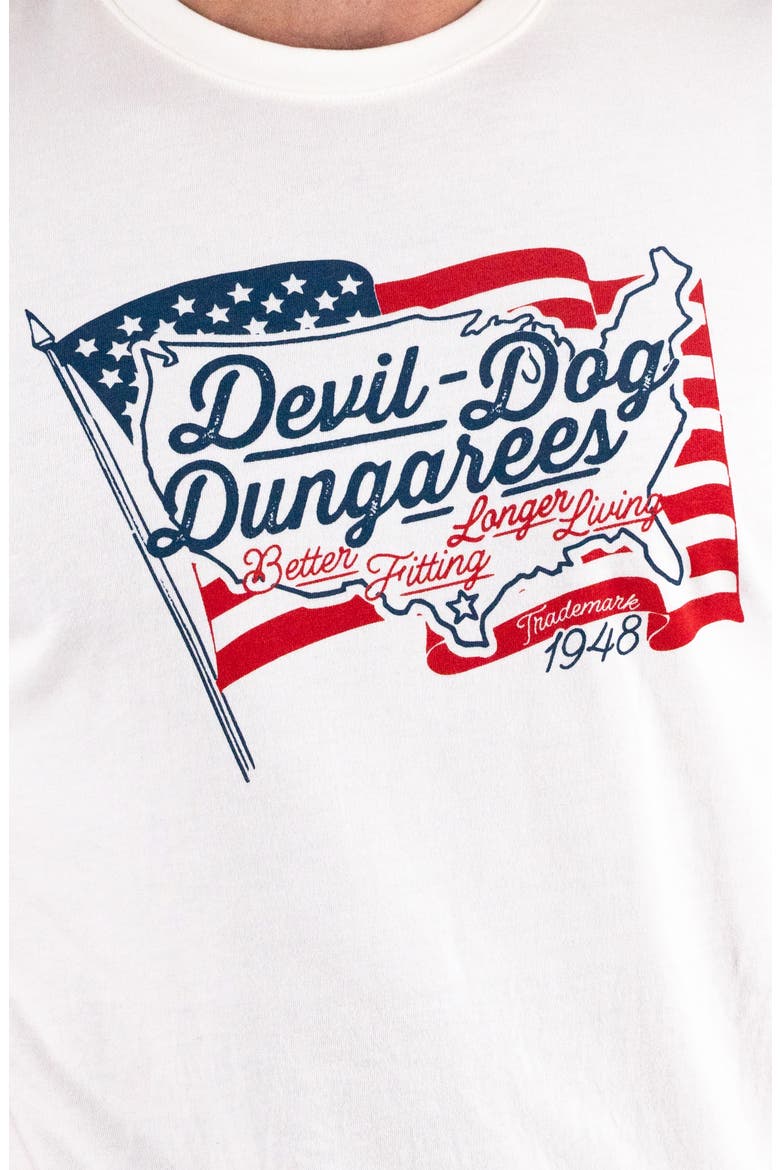 Cotton Blend Graphic T-Shirt, Alternate, color, WHITE