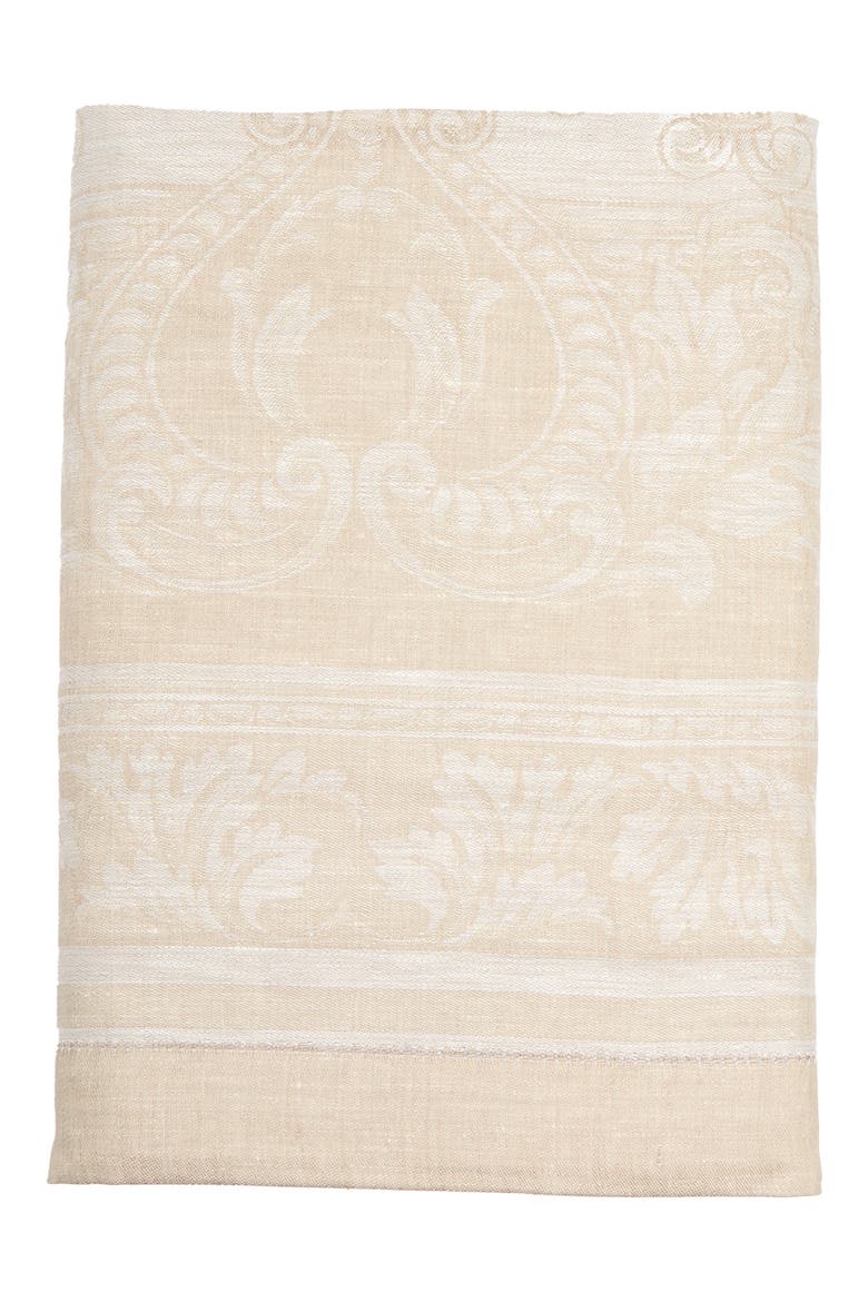 Linen 71" x 104" Arboretum Tablecloth, Main, color, TERRACOTA