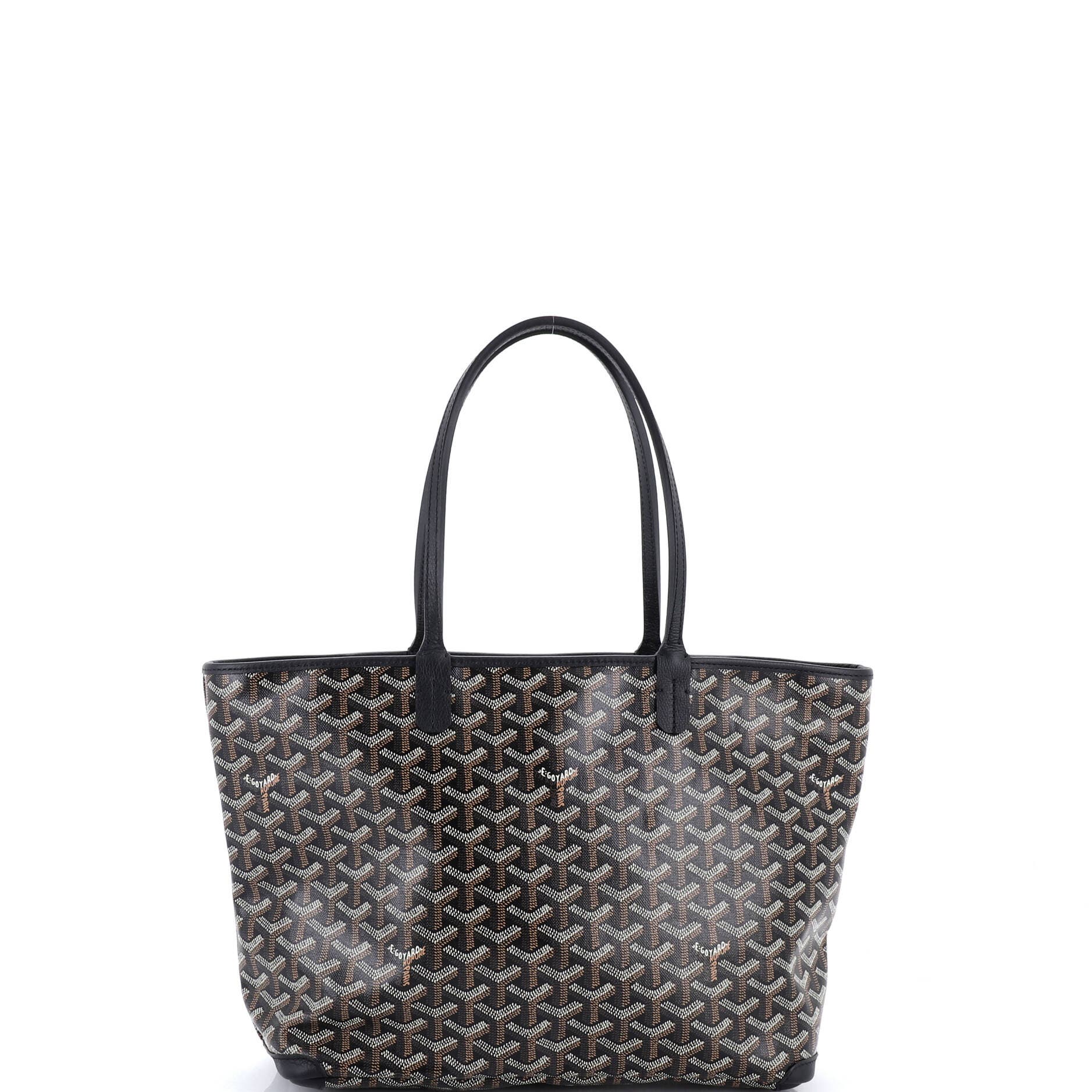 Pre-Owned Goyard Artois Tote Coated Canvas PM, Main, color, Black