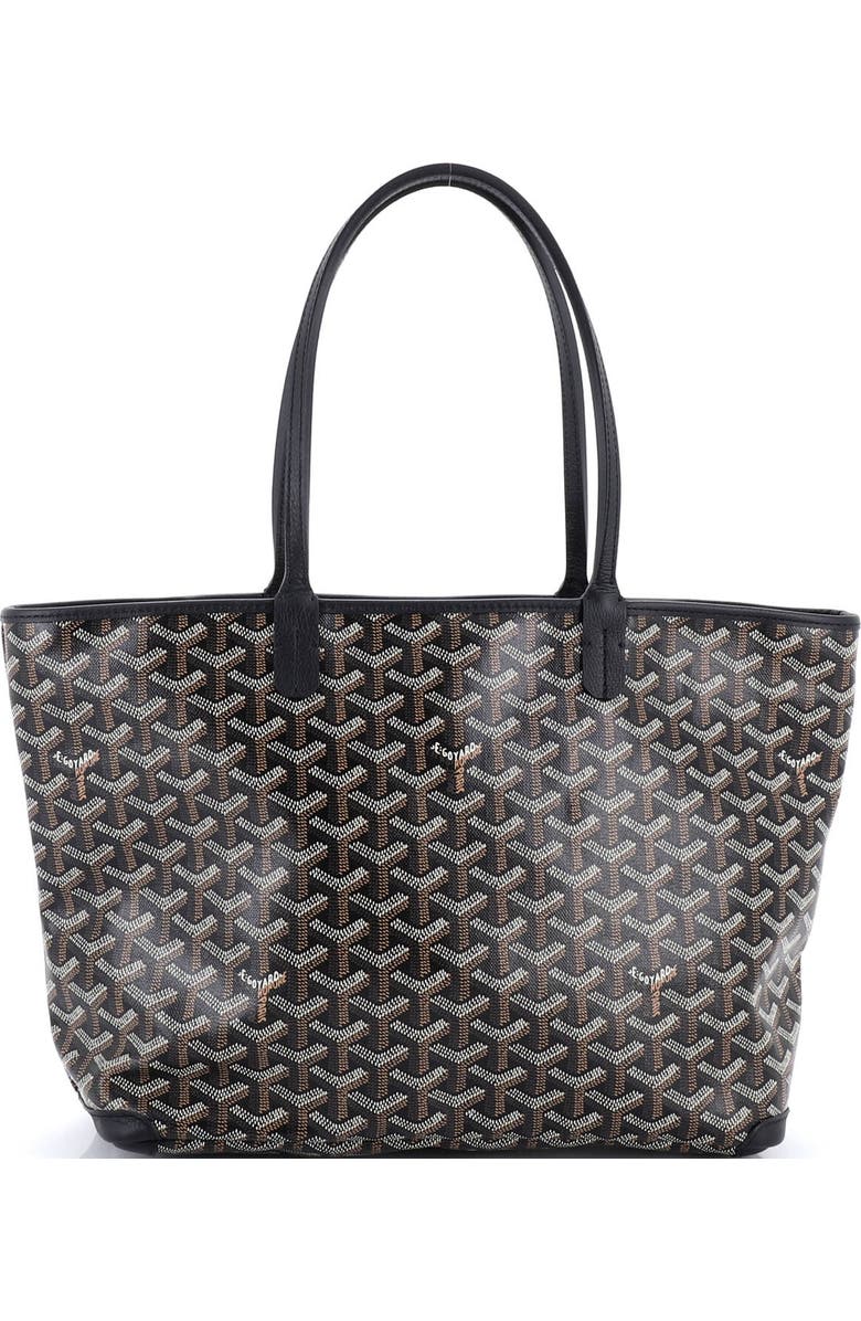 Pre-Owned Goyard Artois Tote Coated Canvas PM, Main, color, Black