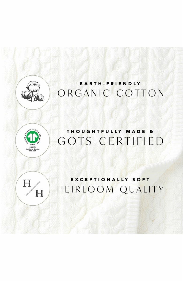 Hope & Henry Baby Organic Cotton Sweater Beanie and Bootie Set, Alternate, color,