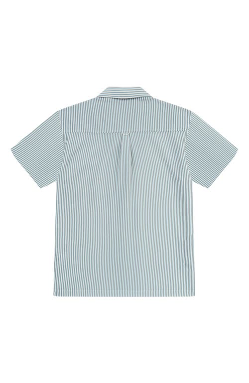 Sealskinz Stripe Jacquard Camp Shirt In Blue