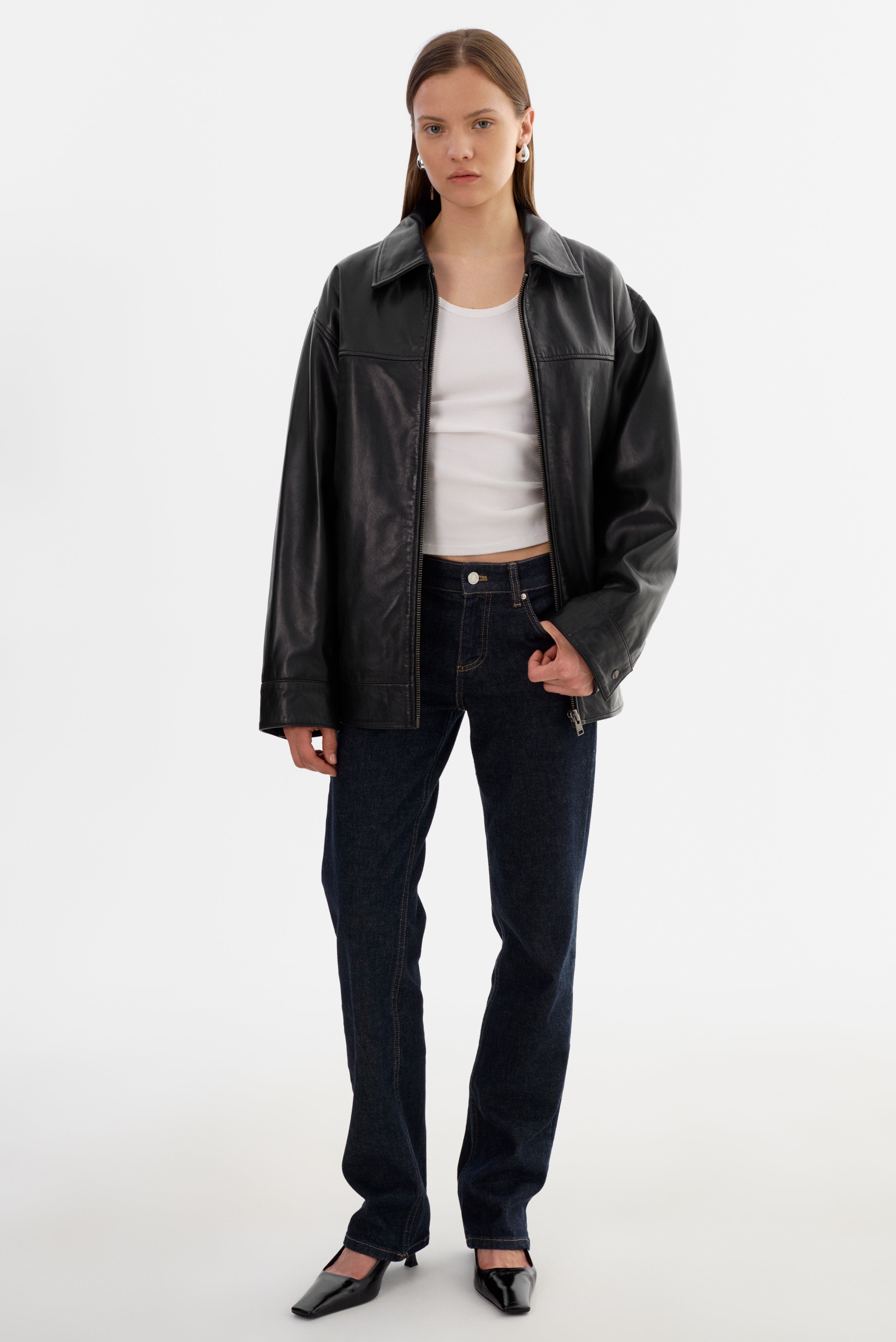 LAMARQUE THEIA | Leather Bomber Jacket (Women) | Nordstrom