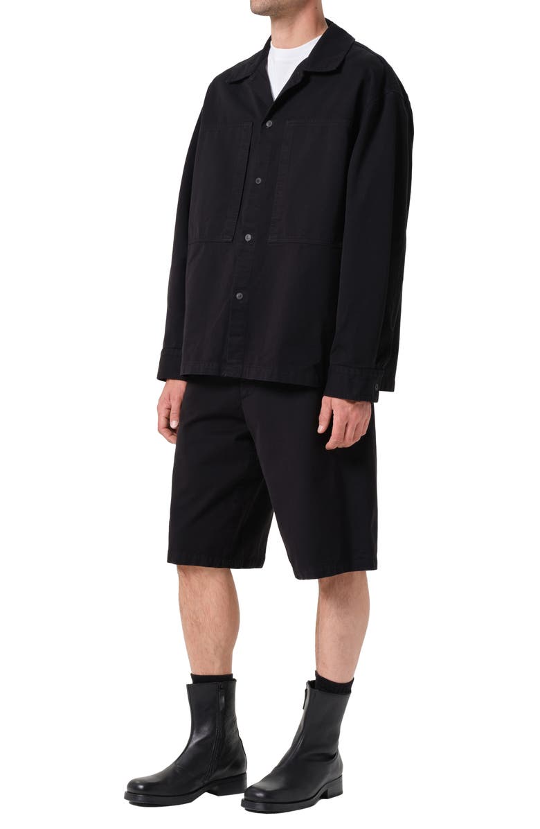 AGOLDE Rhode Overshirt, Alternate, color, Black