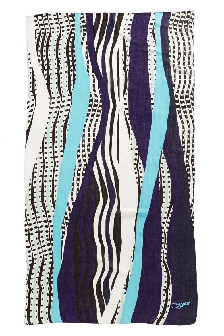 'Security Blanket' Scarf, Alternate, color, GLASS PATCH ACID GRAPE