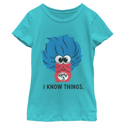 Girls' I Know 3 Things Short Sleeve T-shirt