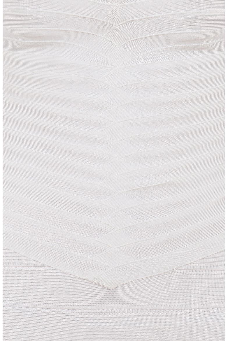 The Sweetheart Strapless Bandage Minidress, Alternate, color, WHITE