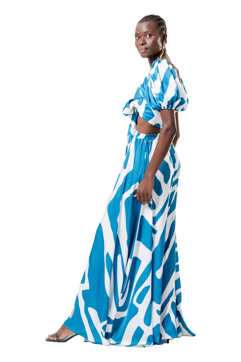 Zany Top, Alternate, color, Lava Blu