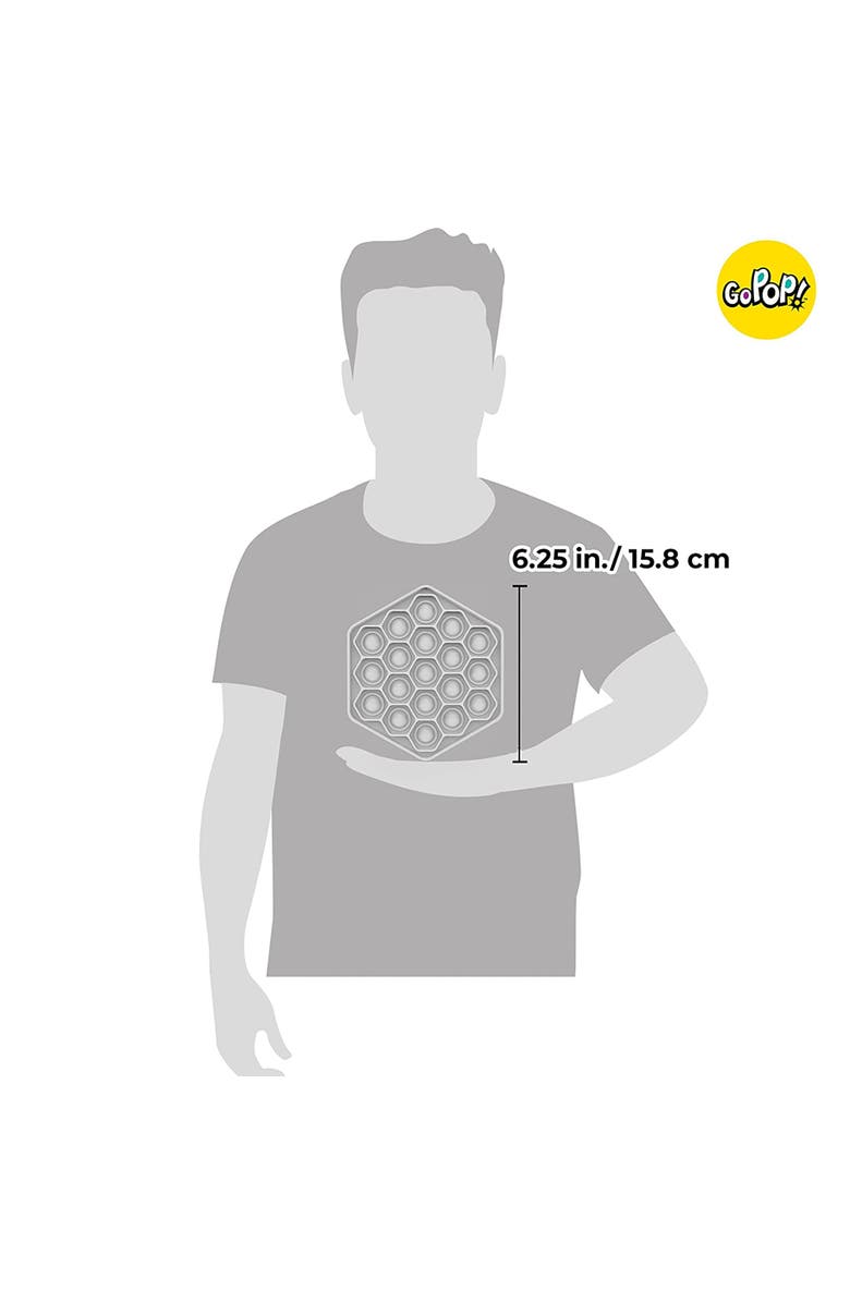 FoxMind Games Go Pop! Hexo, The Original and Ingenious Tactile Game, Alternate, color, Multicolored